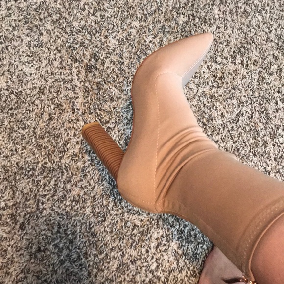 nude coloured boots